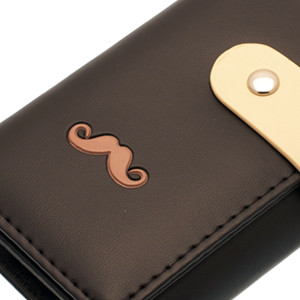 Black Clutch Purse Wallet