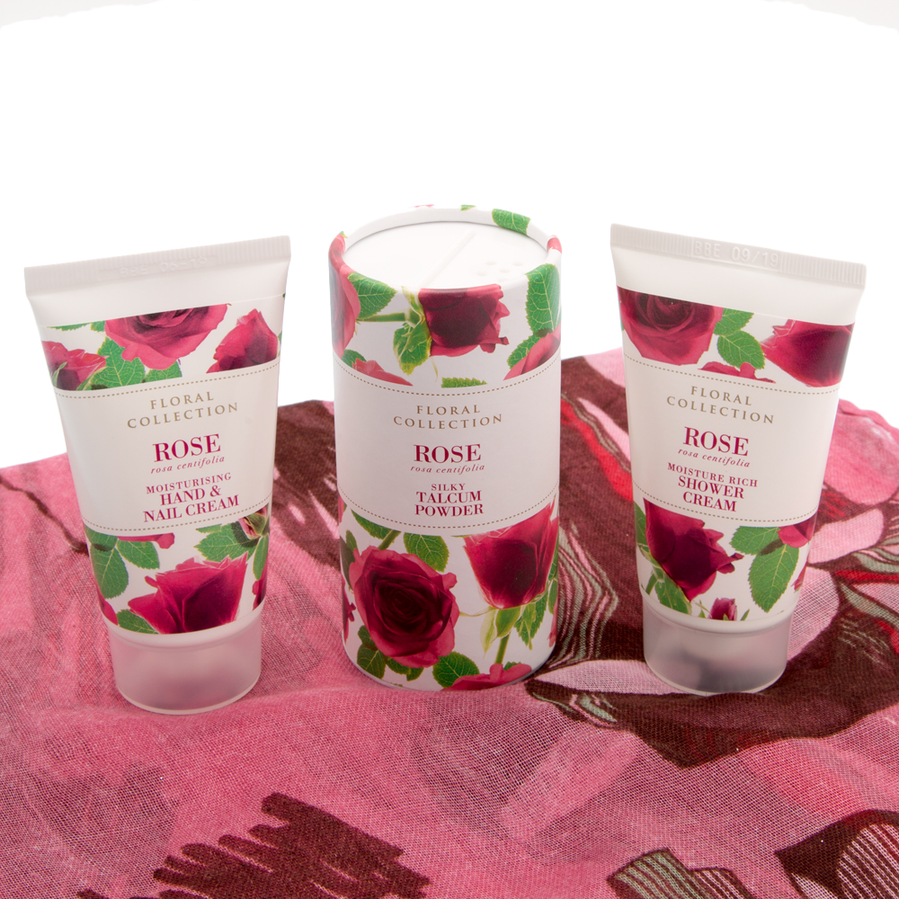 Scarf & Floral Rose Gift Box-UGS21