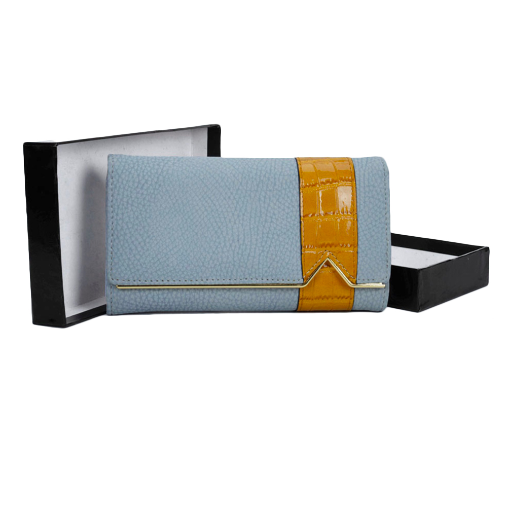 Weave Pattern Blue Purse-HB43
