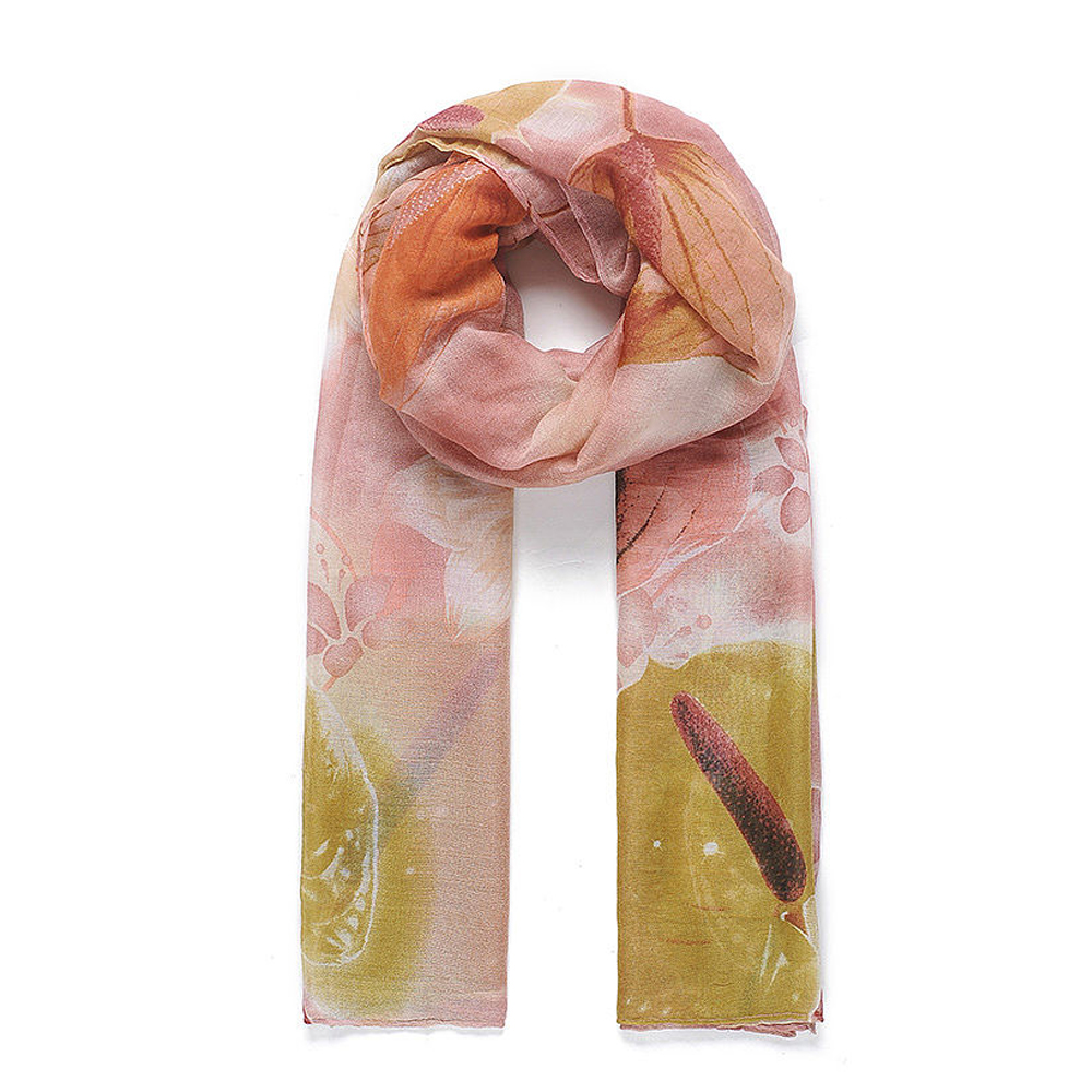 Pink Flamingo/Lily Scarf-CS114
