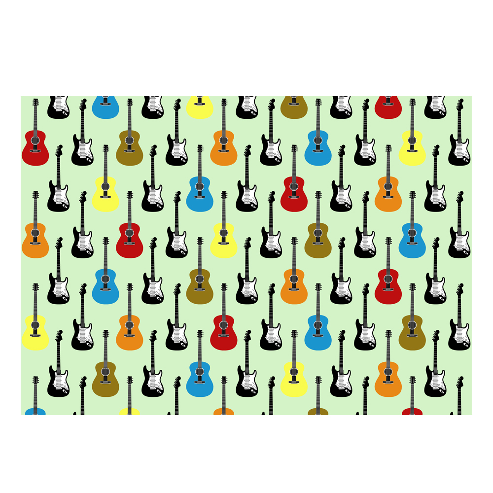 Coloured Guitar Gift Wrap-GP112