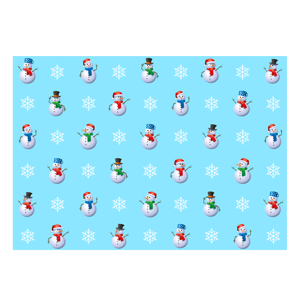 Christmas Snowman Gift Wrap
