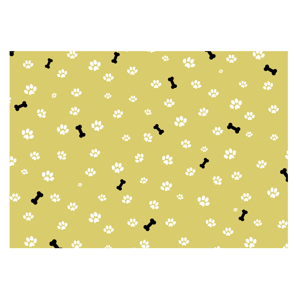 Dog Paw Print & Bone Gift Wrap-GP134