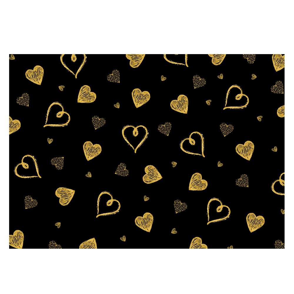 Valentine Gold Hearts Wrap