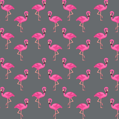 Flamingo Gift Wrap - Grey GP188