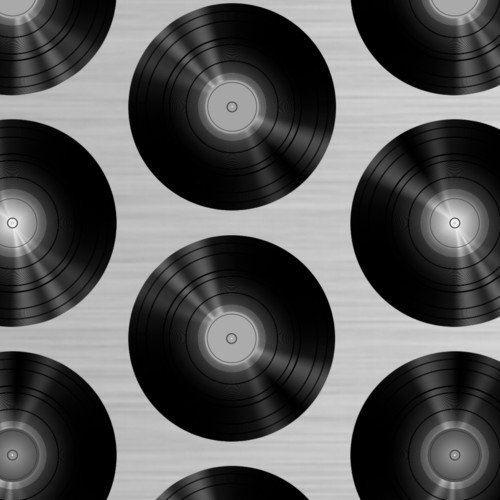 Records Gift Wrap Black/White-GP211