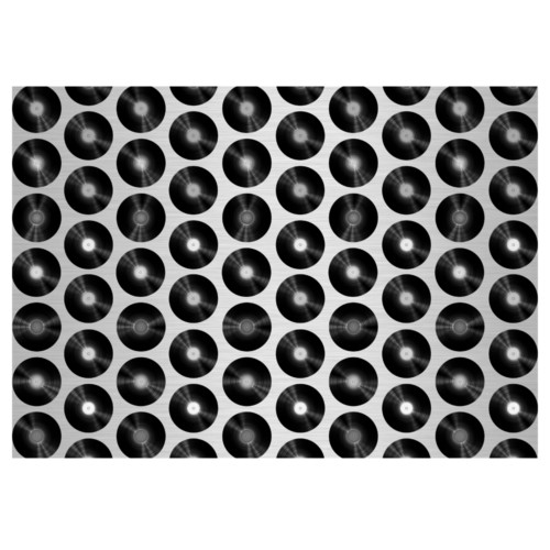 Records Gift Wrap Black/White-GP211