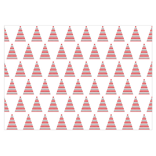 Christmas Tree Gift Wrap Red
