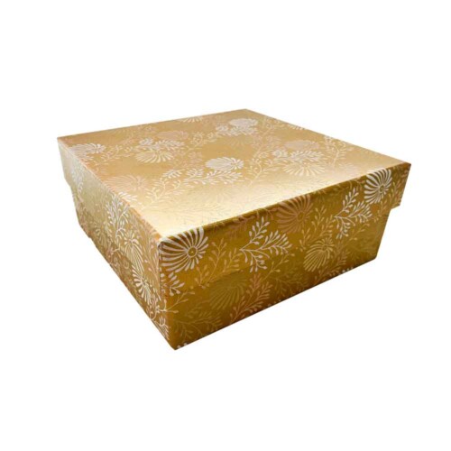 Gold Floral Gift Box