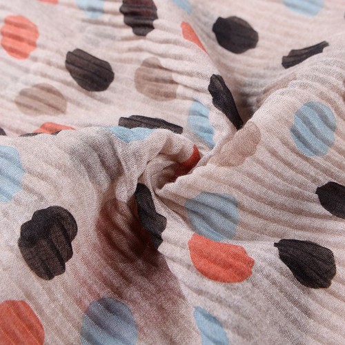 Mustard Polka Dot Scarf-CS185