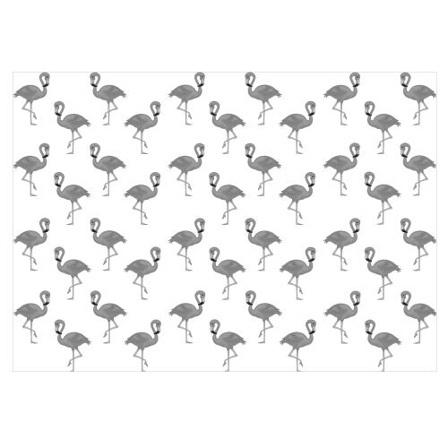 Black-White Flamingo Wrap -GP213