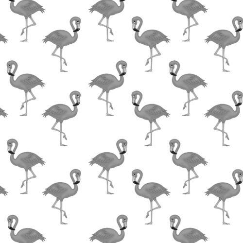 Black-White Flamingo Wrap -GP213