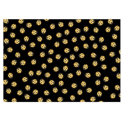 Gold Ladybird Gift Wrapping Paper-