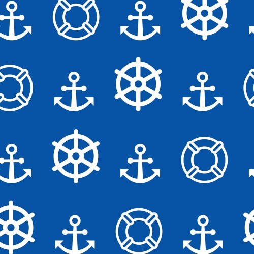 Blue/White Nautical Gift Wrap-GP263