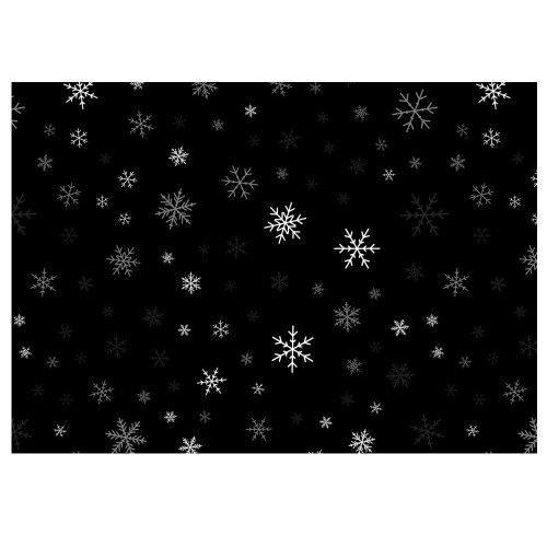 Black & White Snowflakes Gift Wrap