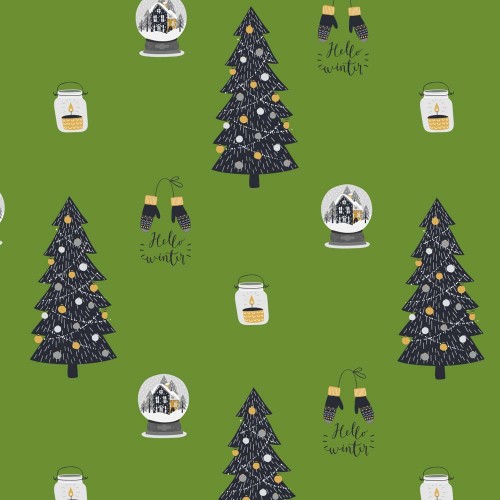 'Hello Winter' White Christmas Gift Wrap