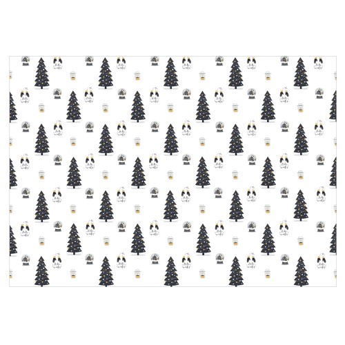 'Hello Winter' White Christmas Gift Wrap