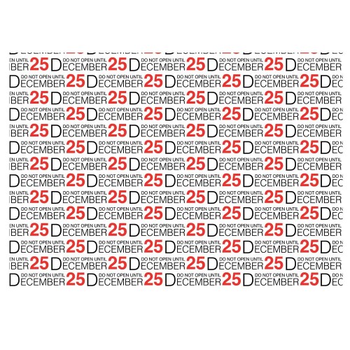 December 25th Gift Wrap-White Background