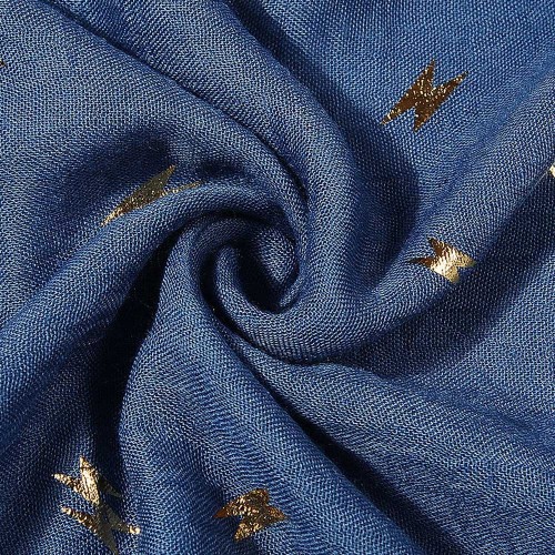 Blue Lightening Print Scarf