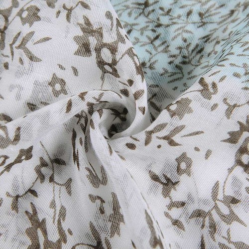 Multi Leaf Print Scarf