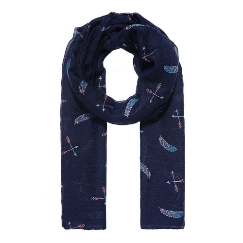 Feather & Arrow Print Scarf