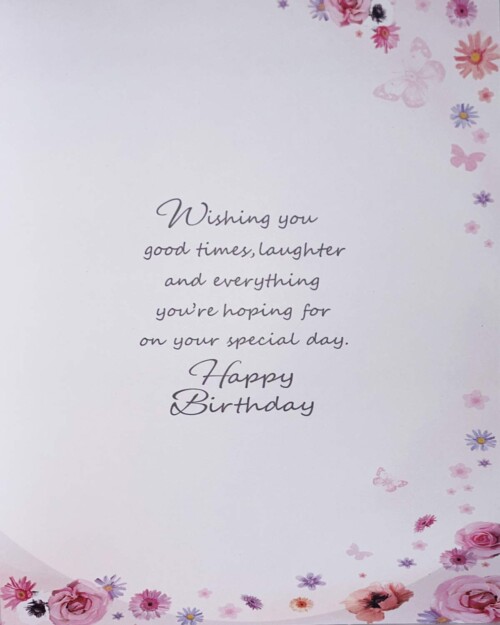 Women's Birthday Card-Floral Dress