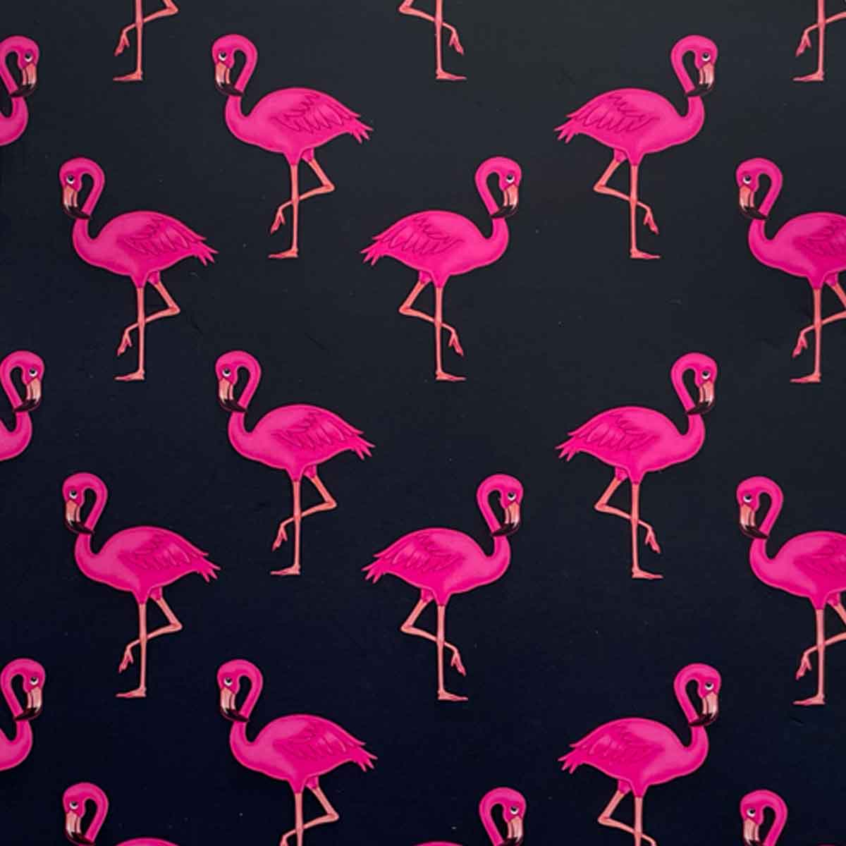 Pink Flamingo Ruled Notebook