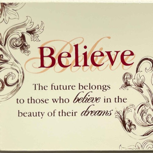 Believe in Dreams Frame