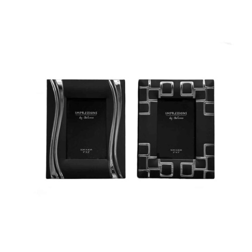 Abstract Silver Photo Frames