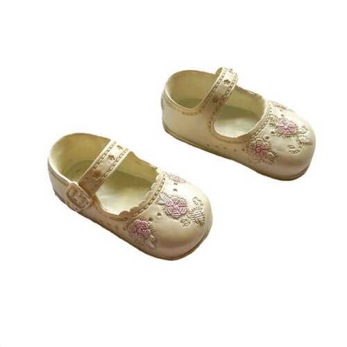 Ornamental Baby Shoes Beige